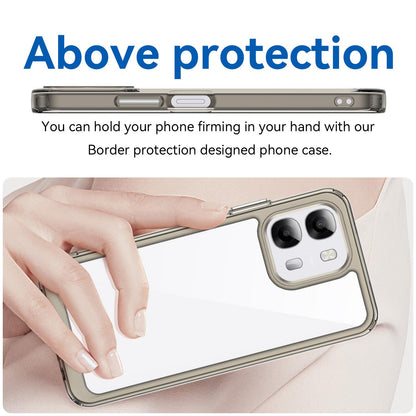 OPPO A6s 4G Acrylic Hybrid TPU Protective Phone Case, Colourful Series Shockproof Cover
