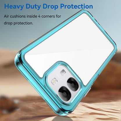 OPPO A6s 4G Acrylic Hybrid TPU Protective Phone Case, Colourful Series Shockproof Cover