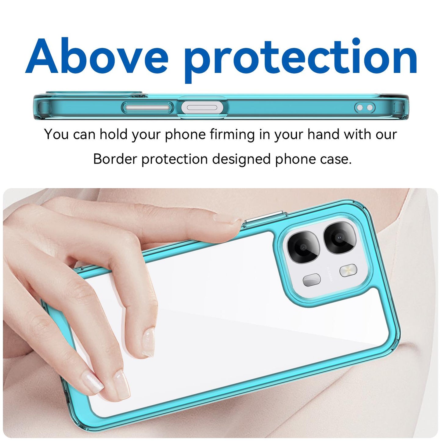 OPPO A6s 5G Acrylic Hybrid TPU Protective Phone Case, Colourful Series Shockproof Cover