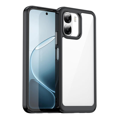 OPPO A6t 4G Acrylic Hybrid TPU Protective Phone Case, Colourful Series Shockproof Cover