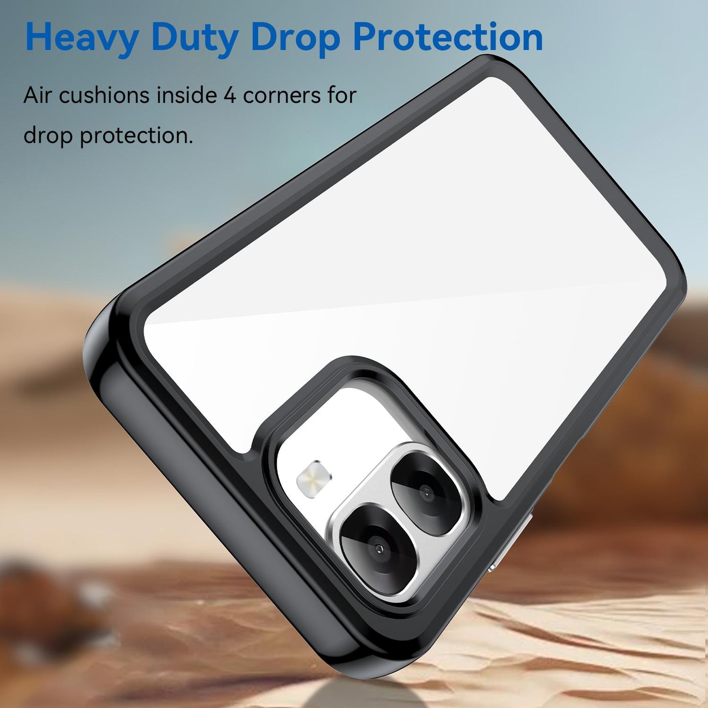 OPPO A6t 4G Acrylic Hybrid TPU Protective Phone Case, Colourful Series Shockproof Cover