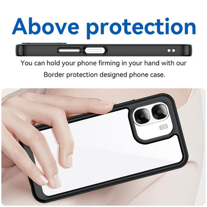 OPPO A6t 4G Acrylic Hybrid TPU Protective Phone Case, Colourful Series Shockproof Cover