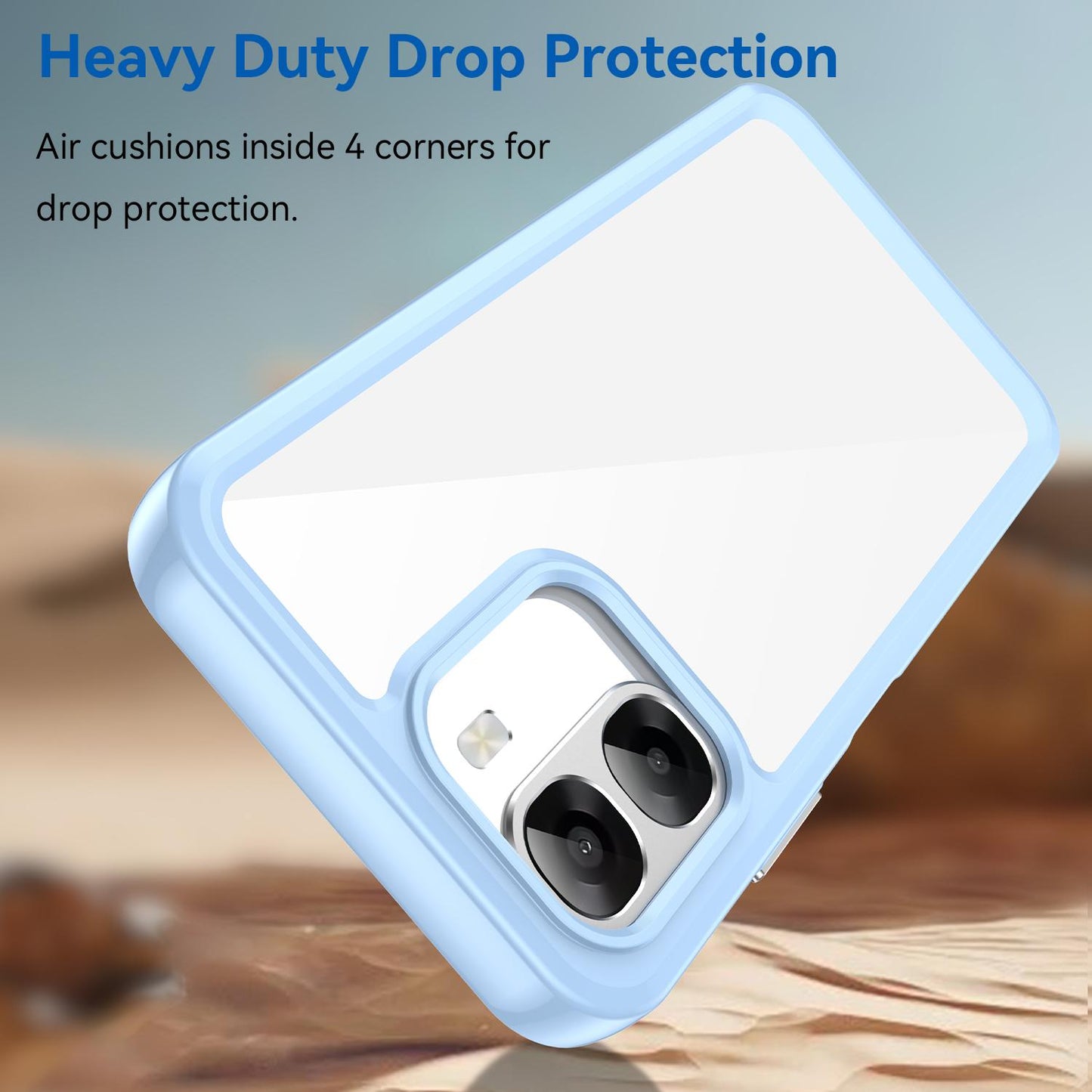OPPO A6t 5G Acrylic Hybrid TPU Protective Phone Case, Colourful Series Shockproof Cover