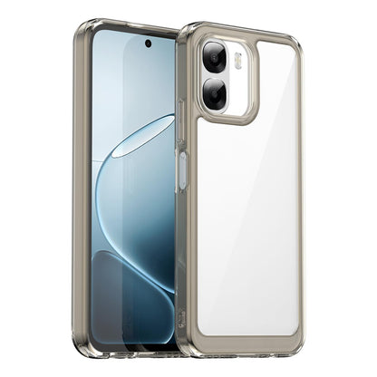 OPPO A6t 4G Acrylic Hybrid TPU Protective Phone Case, Colourful Series Shockproof Cover