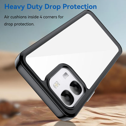 OPPO A6t Pro 4G Acrylic Hybrid TPU Protective Phone Case, Colourful Series Shockproof Cover