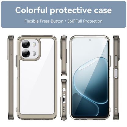 OPPO A6t Pro 4G Acrylic Hybrid TPU Protective Phone Case, Colourful Series Shockproof Cover