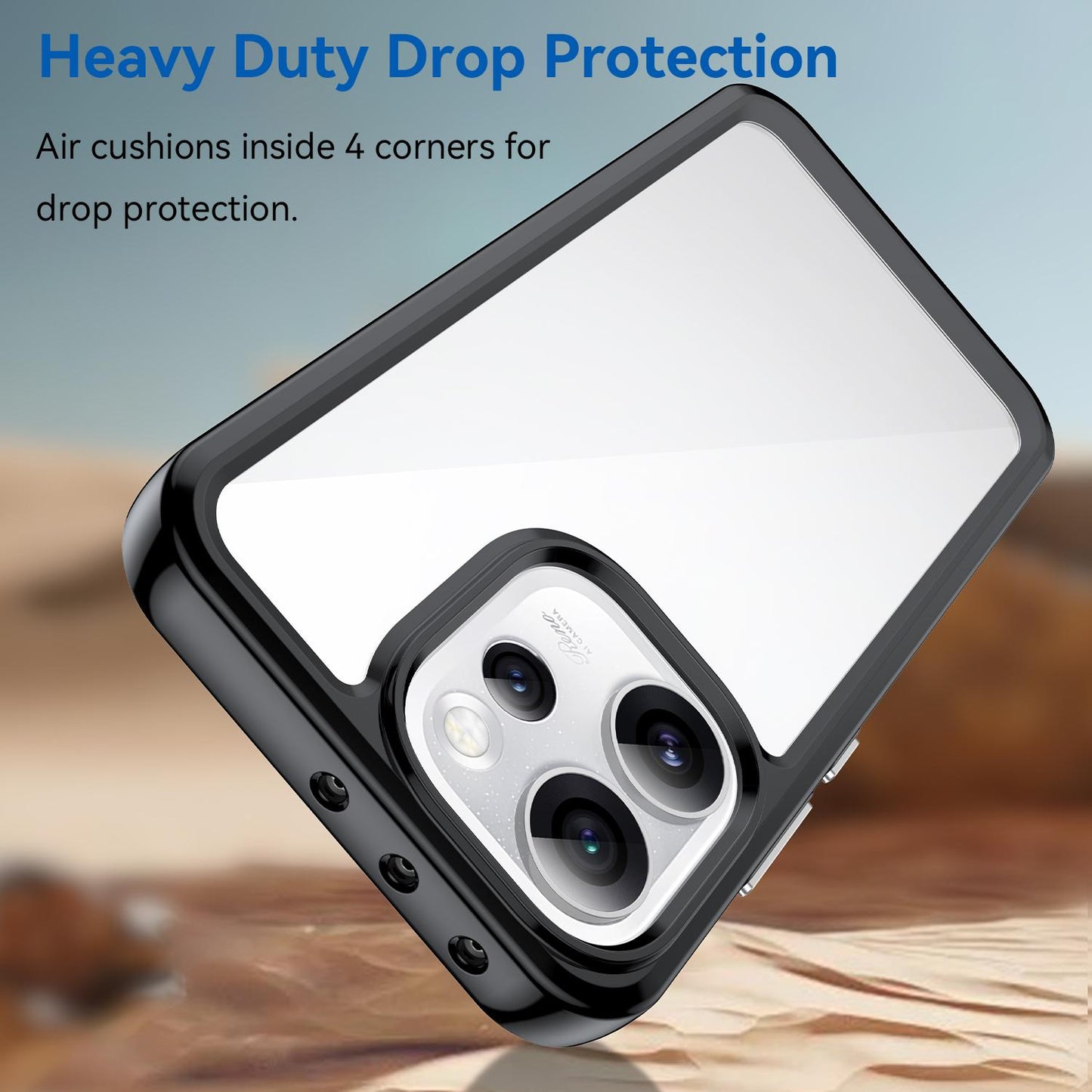 OPPO Reno15 Pro Max 5G Acrylic Hybrid TPU Protective Phone Case, Colourful Series Shockproof Cover