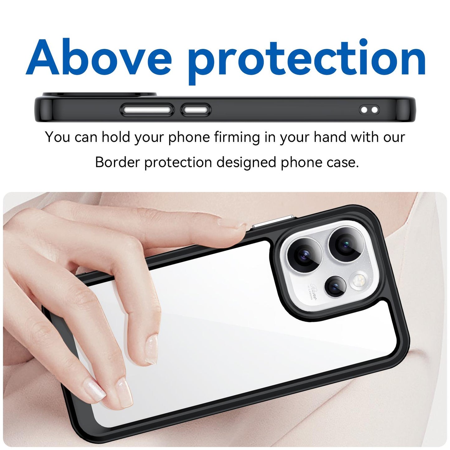OPPO Reno15 Pro Max 5G Acrylic Hybrid TPU Protective Phone Case, Colourful Series Shockproof Cover