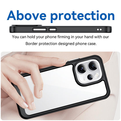 OPPO Reno15 Pro Max 5G Acrylic Hybrid TPU Protective Phone Case, Colourful Series Shockproof Cover