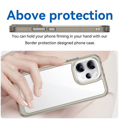 OPPO Reno15 Pro Max 5G Acrylic Hybrid TPU Protective Phone Case, Colourful Series Shockproof Cover