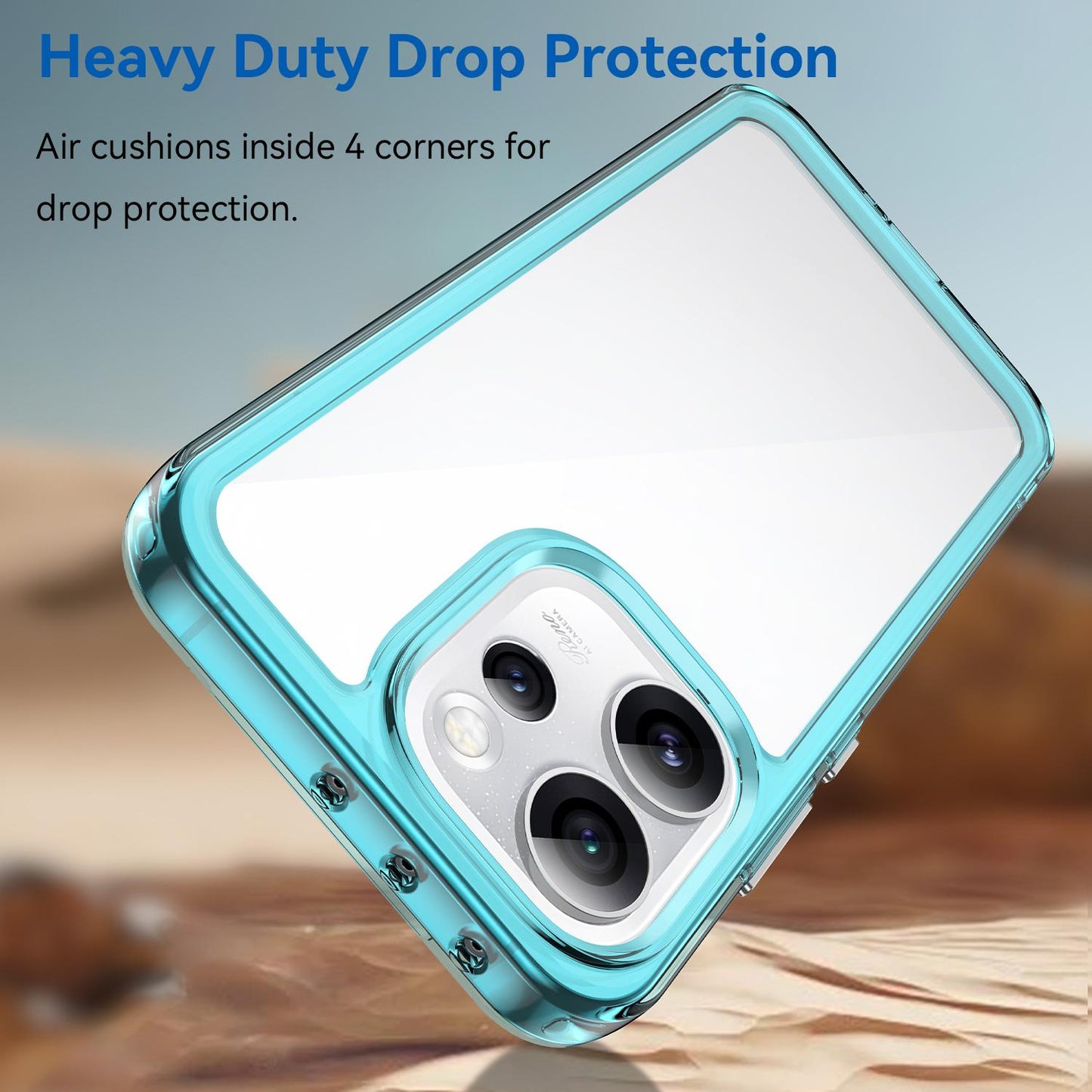 OPPO Reno15 Pro Max 5G Acrylic Hybrid TPU Protective Phone Case, Colourful Series Shockproof Cover