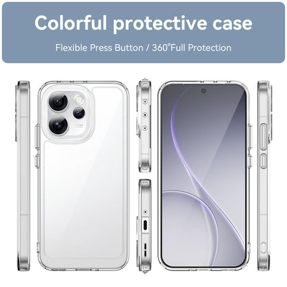 OPPO Reno15 Pro Max 5G Acrylic Hybrid TPU Protective Phone Case, Colourful Series Shockproof Cover