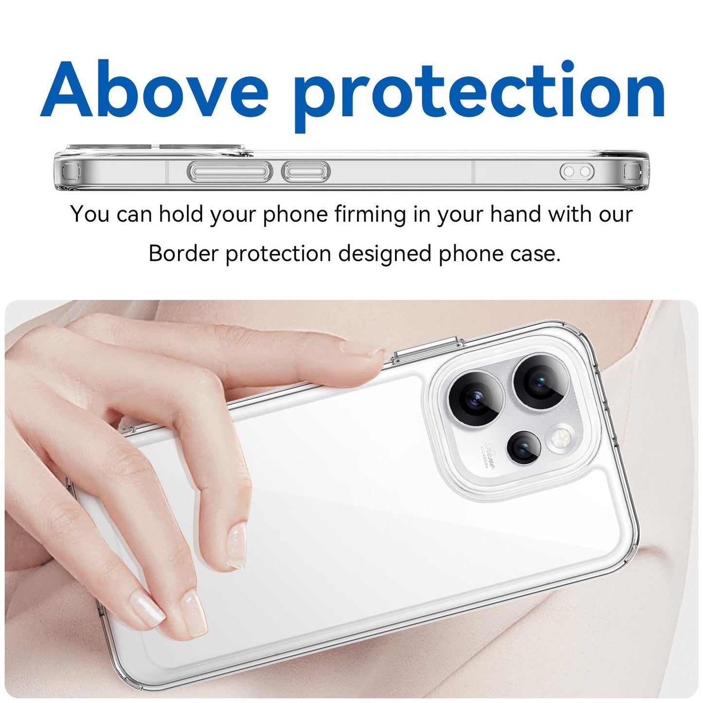 OPPO Reno15 Pro Max 5G Acrylic Hybrid TPU Protective Phone Case, Colourful Series Shockproof Cover