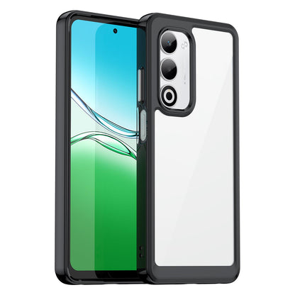 OPPO A5 4G 2025 Acrylic Hybrid TPU Protective Phone Case, Colourful Series Shockproof Cover