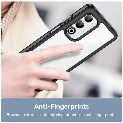 OPPO A5 4G 2025 Acrylic Hybrid TPU Protective Phone Case, Colourful Series Shockproof Cover