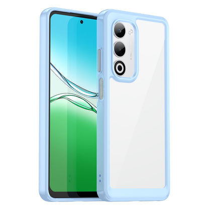 OPPO A5 4G 2025 Acrylic Hybrid TPU Protective Phone Case, Colourful Series Shockproof Cover