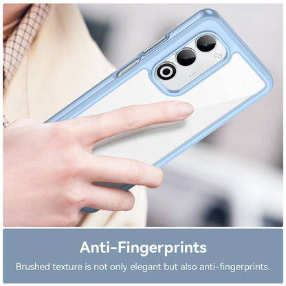OPPO A5 4G 2025 Acrylic Hybrid TPU Protective Phone Case, Colourful Series Shockproof Cover
