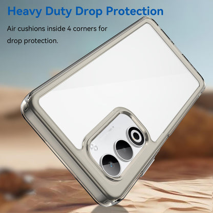 OPPO A5 4G 2025 Acrylic Hybrid TPU Protective Phone Case, Colourful Series Shockproof Cover