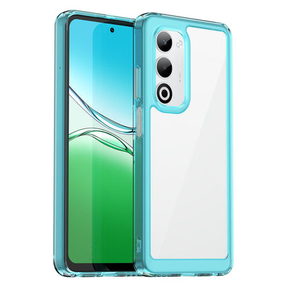 OPPO A5 4G 2025 Acrylic Hybrid TPU Protective Phone Case, Colourful Series Shockproof Cover