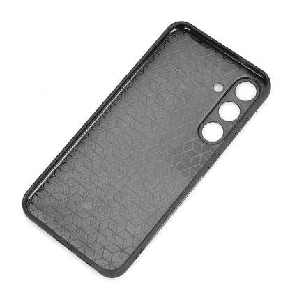 Samsung Galaxy S25+ 5G Cow Pattern Sewing Back Cover Phone Case - Premium PU Leather Texture PC + TPU Shockproof Protective Case, Scratch Resistant Slim Lightweight Anti-Fingerprint Full Coverage Mobile Cover