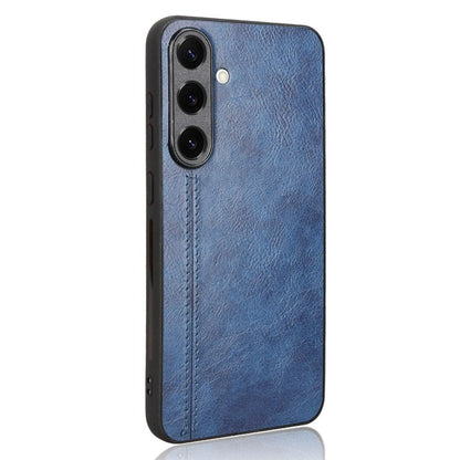 Samsung Galaxy S25+ 5G Cow Pattern Sewing Back Cover Phone Case - Premium PU Leather Texture PC + TPU Shockproof Protective Case, Scratch Resistant Slim Lightweight Anti-Fingerprint Full Coverage Mobile Cover