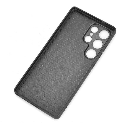 Samsung Galaxy S25 Ultra 5G Cow Pattern Sewing Back Cover Phone Case - Premium PU Leather Texture PC + TPU Shockproof Protective Case, Scratch Resistant Slim Lightweight Anti-Fingerprint Full Coverage Mobile Cover