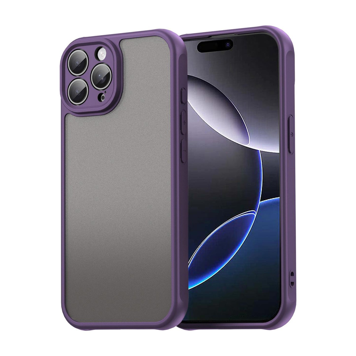 Apple iPhone 16 Pro Max TPU Hybrid PC Frosted Phone Case with Durable Scratch, Dirt & Wear Protection, Precise Cutouts, Lightweight Easy-Fit Slim Cover