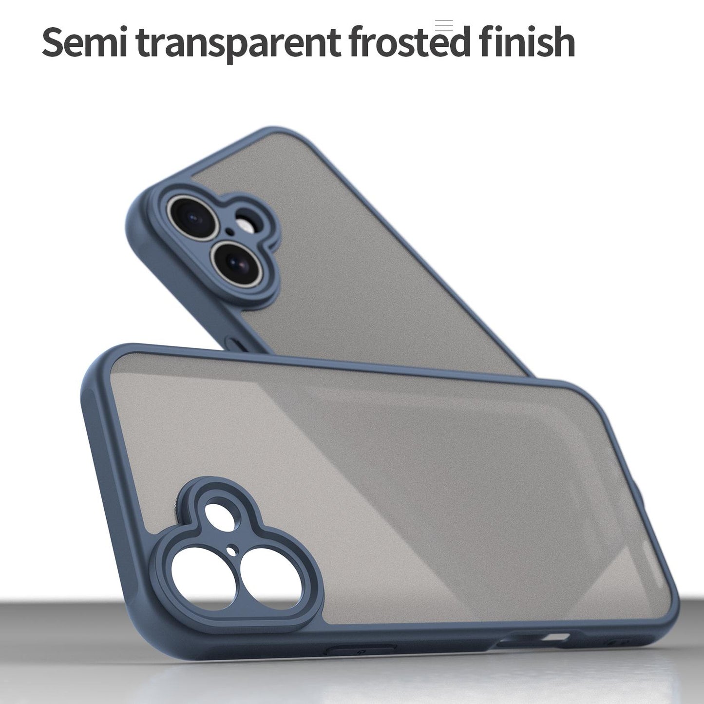 Apple iPhone 16 Plus TPU Hybrid PC Frosted Phone Case with Durable Scratch, Dirt & Wear Protection, Precise Cutouts, Lightweight Easy-Fit Slim Cover