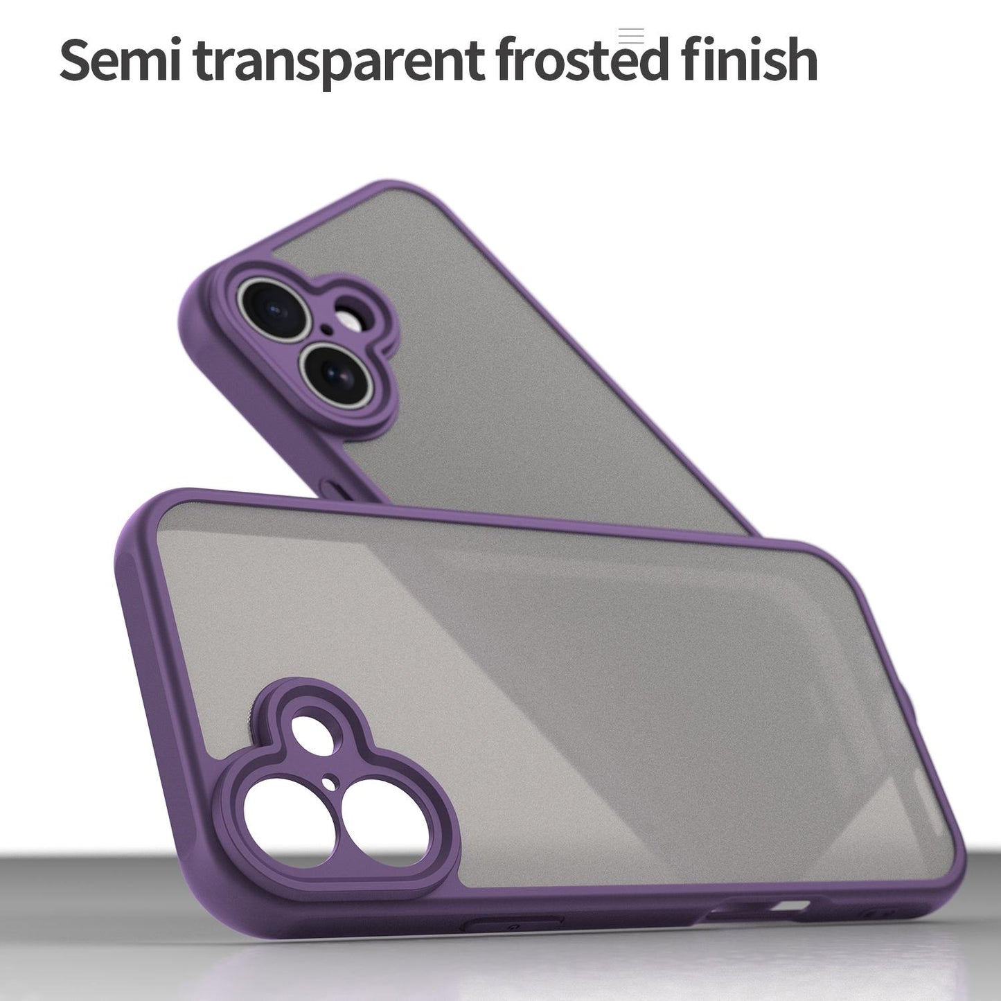 Apple iPhone 16 Plus TPU Hybrid PC Frosted Phone Case with Durable Scratch, Dirt & Wear Protection, Precise Cutouts, Lightweight Easy-Fit Slim Cover