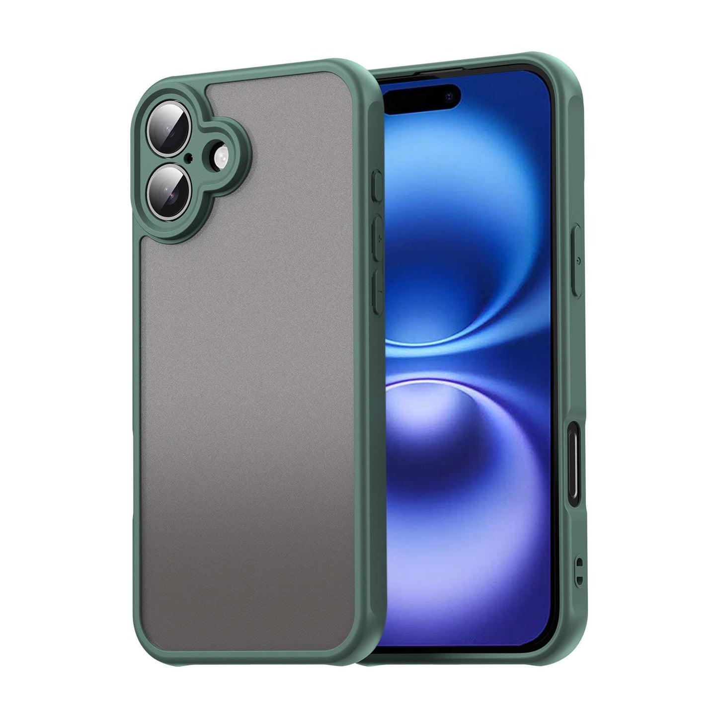 Apple iPhone 16 TPU Hybrid PC Frosted Phone Case with Durable Scratch, Dirt & Wear Protection, Precise Cutouts, Lightweight Easy-Fit Slim Cover