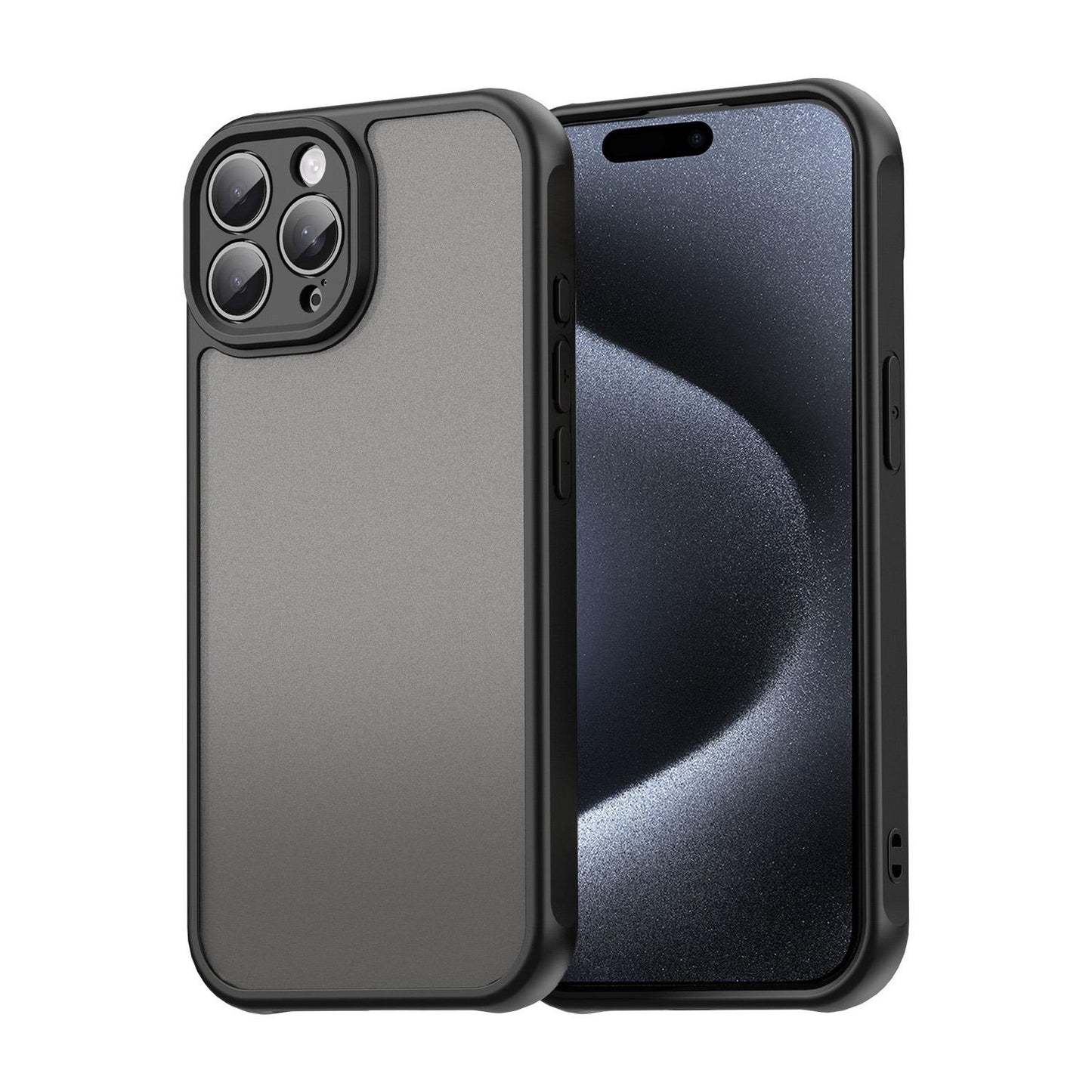 Apple iPhone 15 Pro Max TPU Hybrid PC Frosted Phone Case with Durable Scratch, Dirt & Wear Protection, Precise Cutouts, Lightweight Easy-Fit Slim Cover
