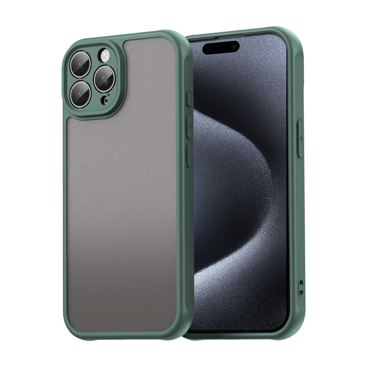 Apple iPhone 15 Pro Max TPU Hybrid PC Frosted Phone Case with Durable Scratch, Dirt & Wear Protection, Precise Cutouts, Lightweight Easy-Fit Slim Cover