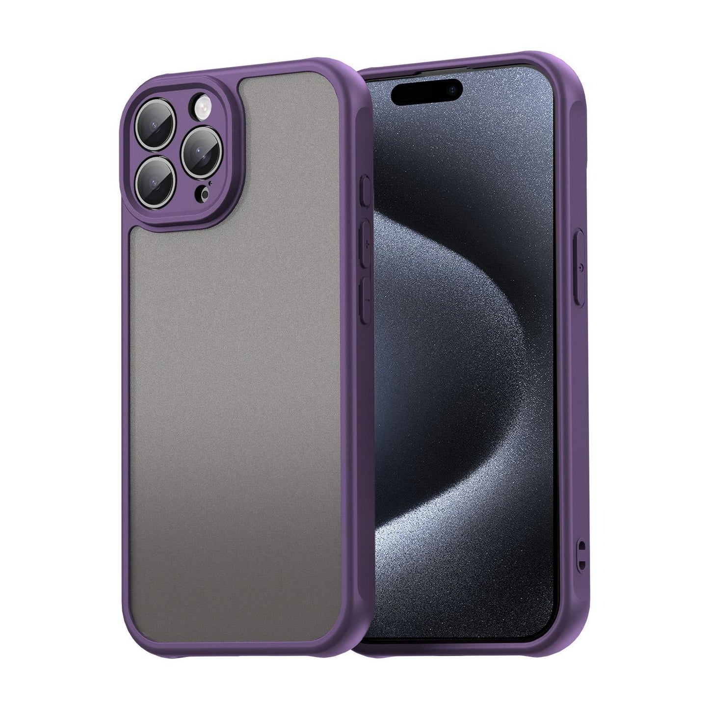 Apple iPhone 15 Pro Max TPU Hybrid PC Frosted Phone Case with Durable Scratch, Dirt & Wear Protection, Precise Cutouts, Lightweight Easy-Fit Slim Cover