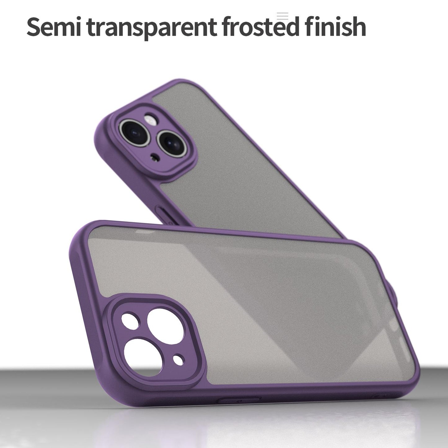 Apple iPhone 15 Pro Max TPU Hybrid PC Frosted Phone Case with Durable Scratch, Dirt & Wear Protection, Precise Cutouts, Lightweight Easy-Fit Slim Cover