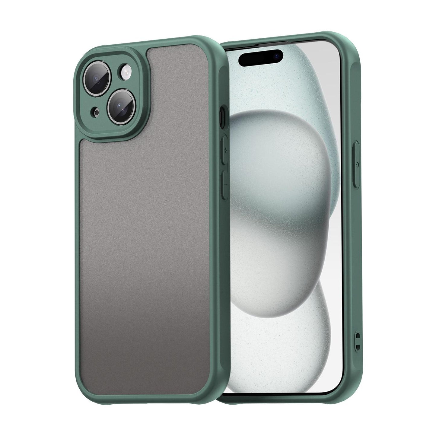 Apple iPhone 15 Plus TPU Hybrid PC Frosted Phone Case with Durable Scratch, Dirt & Wear Protection, Precise Cutouts, Lightweight Easy-Fit Slim Cover