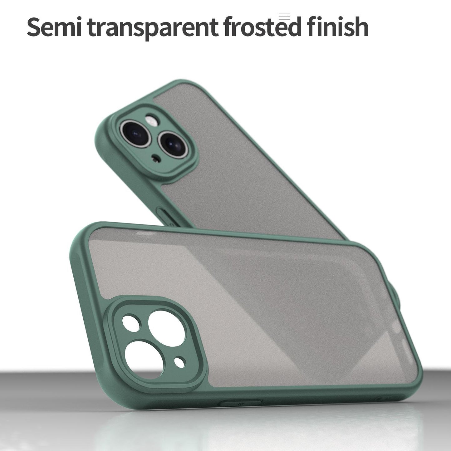 Apple iPhone 15 Plus TPU Hybrid PC Frosted Phone Case with Durable Scratch, Dirt & Wear Protection, Precise Cutouts, Lightweight Easy-Fit Slim Cover
