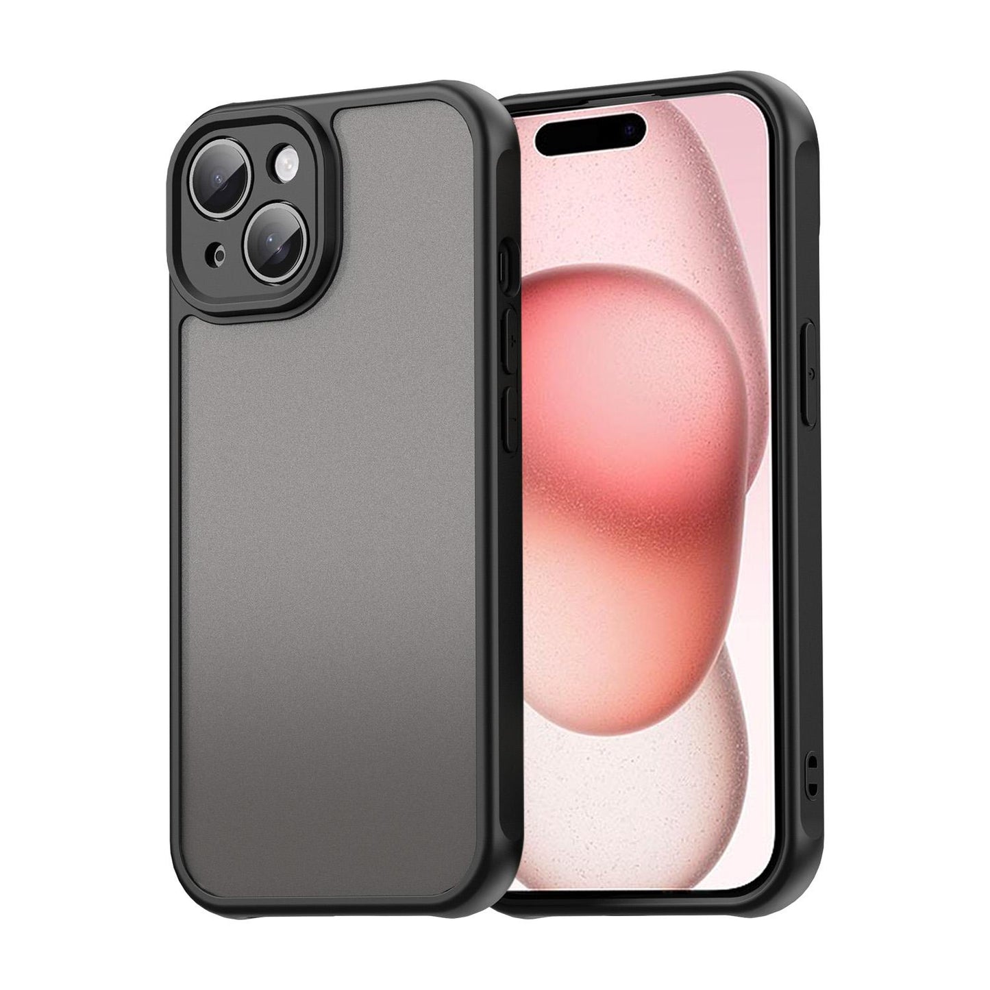 Apple iPhone 15 TPU Hybrid PC Frosted Phone Case with Durable Scratch, Dirt & Wear Protection, Precise Cutouts, Lightweight Easy-Fit Slim Cover