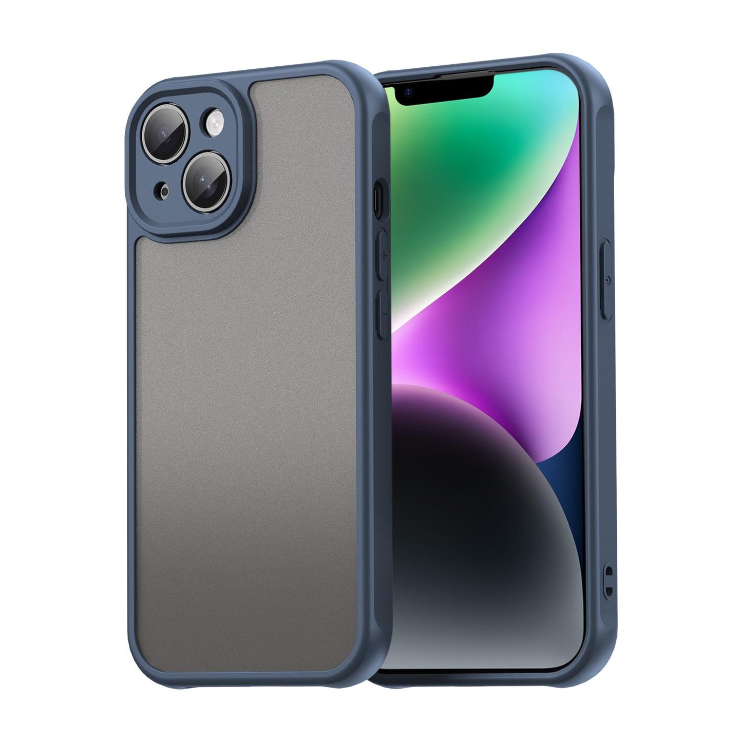 Apple iPhone 14 TPU Hybrid PC Frosted Phone Case with Durable Scratch, Dirt & Wear Protection, Precise Cutouts, Lightweight Easy-Fit Slim Cover