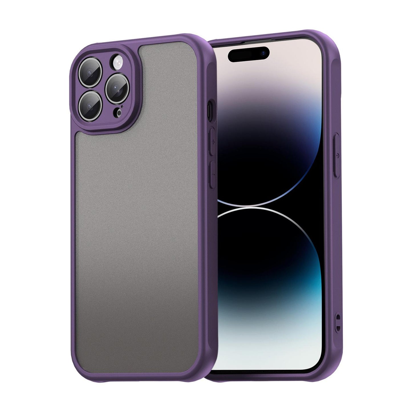 Apple iPhone 14 Pro TPU Hybrid PC Frosted Phone Case with Durable Scratch, Dirt & Wear Protection, Precise Cutouts, Lightweight Easy-Fit Slim Cover