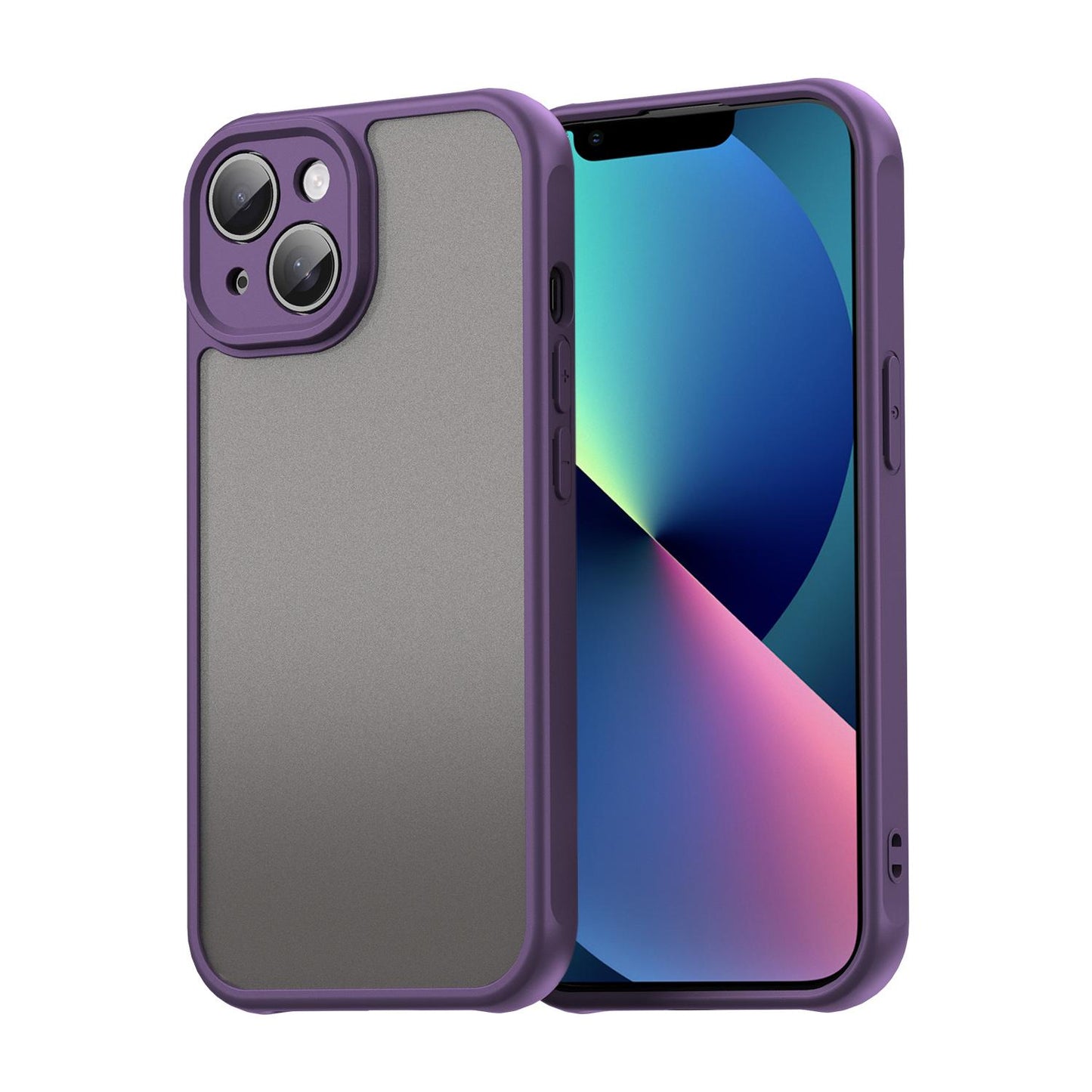 Apple iPhone 13 TPU Hybrid PC Frosted Phone Case with Durable Scratch, Dirt & Wear Protection, Precise Cutouts, Lightweight Easy-Fit Slim Cover