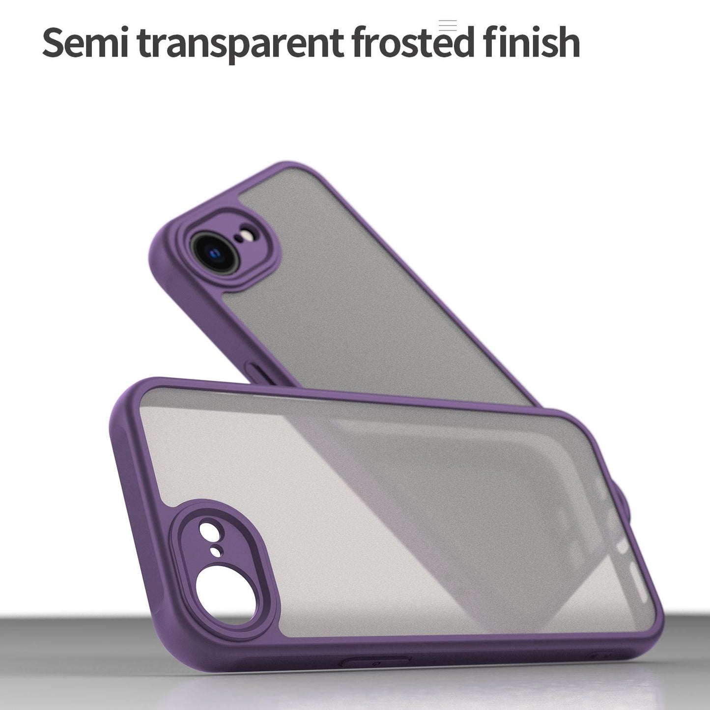 Apple iPhone 16e TPU Hybrid PC Frosted Phone Case with Durable Scratch, Dirt & Wear Protection, Precise Cutouts, Lightweight Easy-Fit Slim Cover