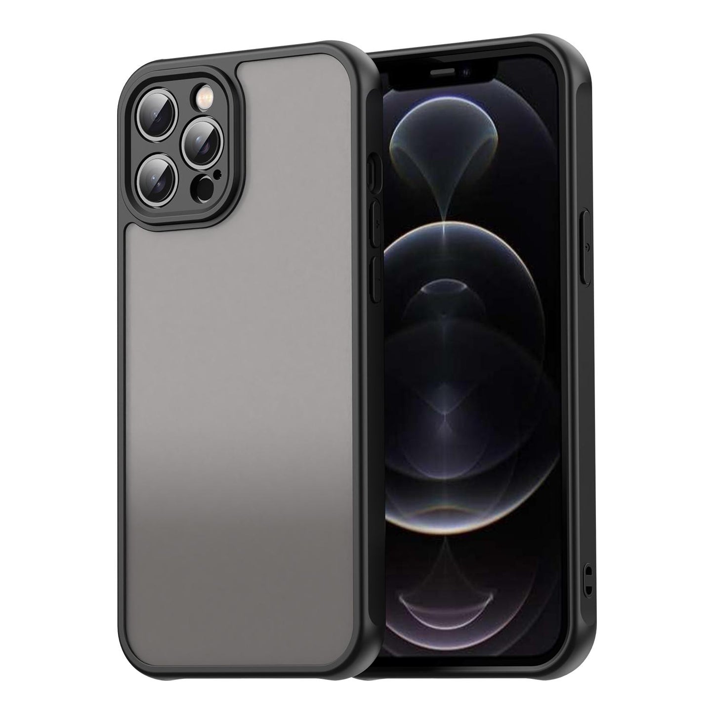 Apple iPhone 12 Pro Max TPU Hybrid PC Frosted Phone Case with Durable Scratch, Dirt & Wear Protection, Precise Cutouts, Lightweight Easy-Fit Slim Cover