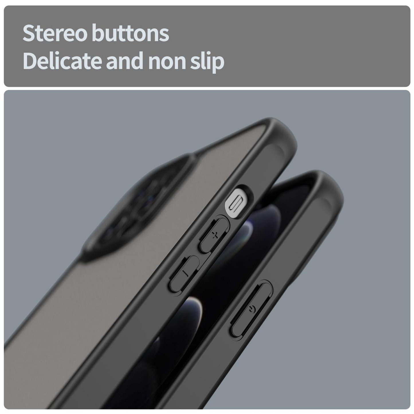 Apple iPhone 12 Pro Max TPU Hybrid PC Frosted Phone Case with Durable Scratch, Dirt & Wear Protection, Precise Cutouts, Lightweight Easy-Fit Slim Cover