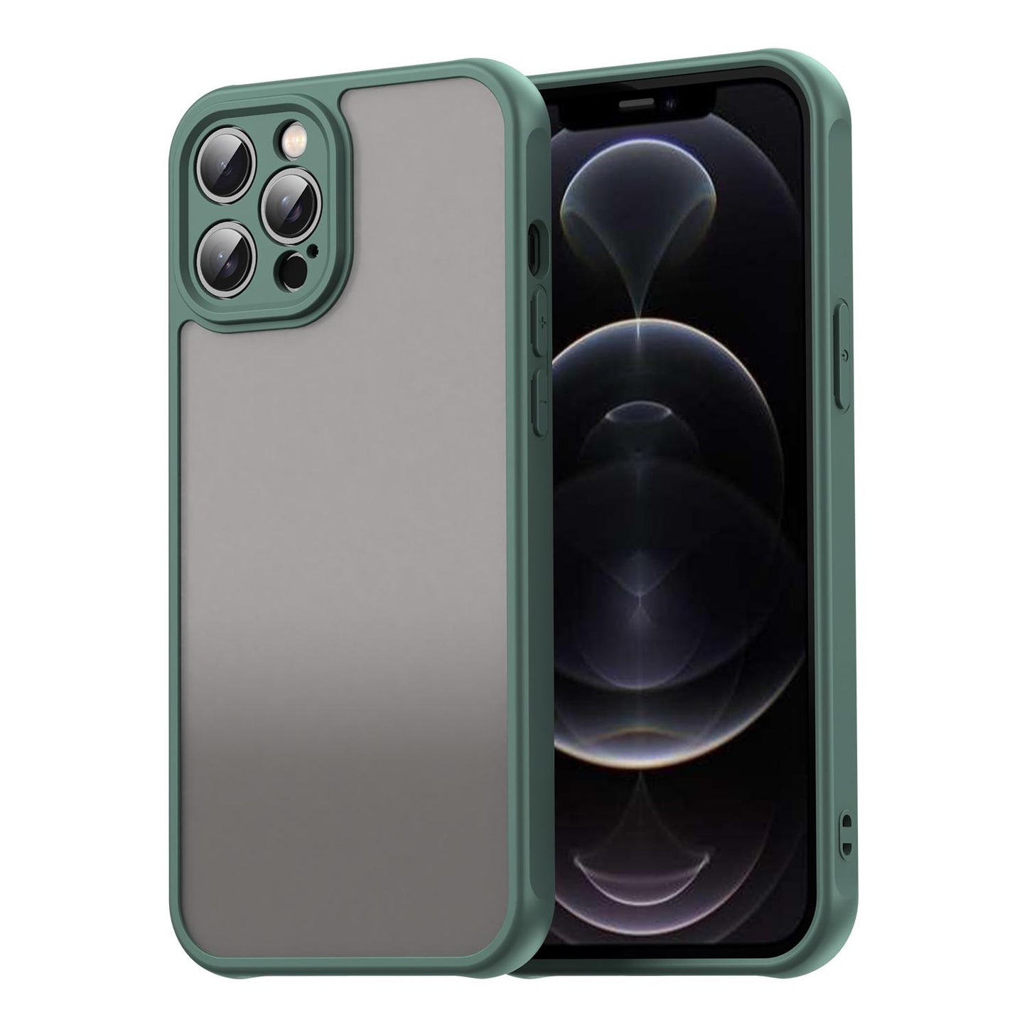 Apple iPhone 12 Pro Max TPU Hybrid PC Frosted Phone Case with Durable Scratch, Dirt & Wear Protection, Precise Cutouts, Lightweight Easy-Fit Slim Cover