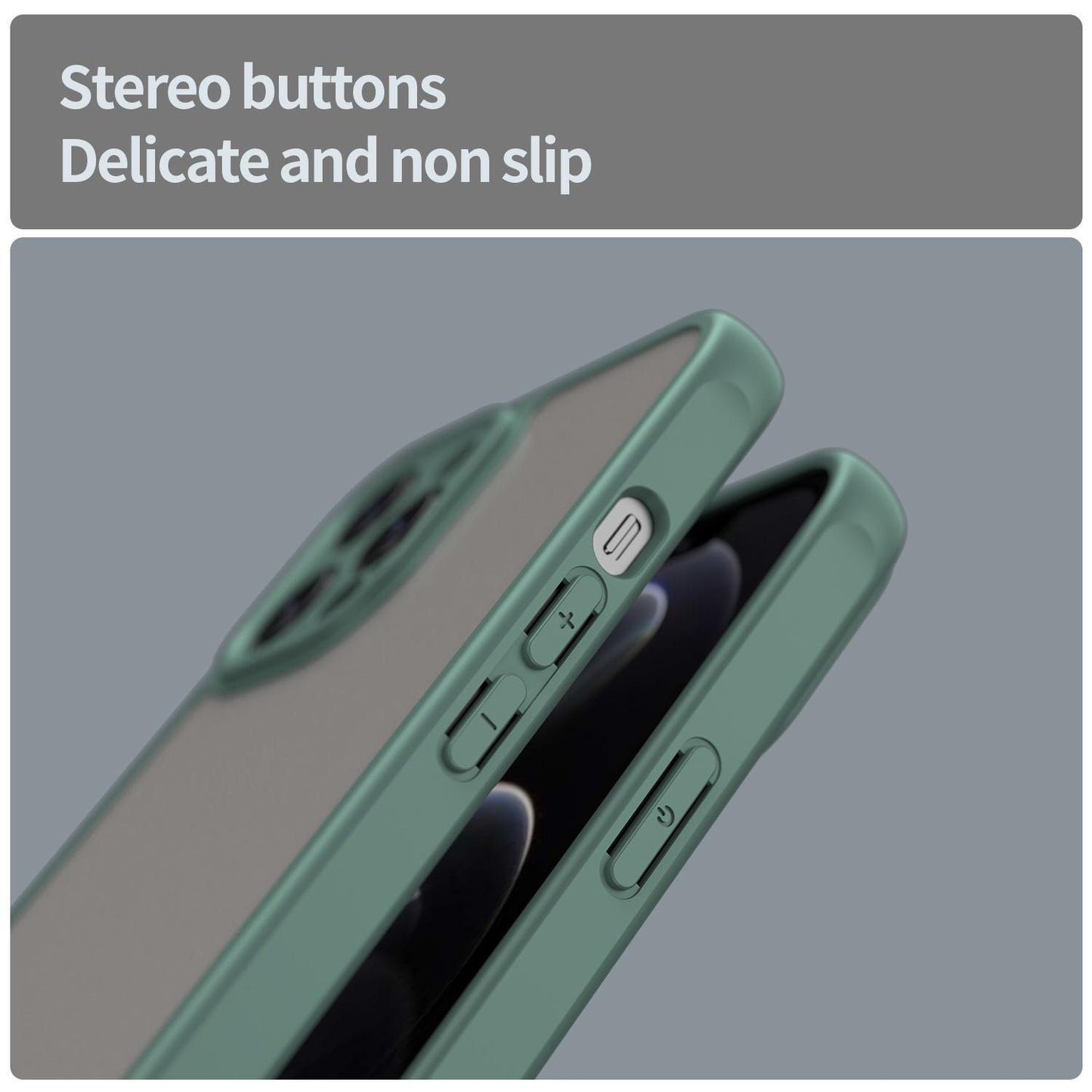 Apple iPhone 12 Pro Max TPU Hybrid PC Frosted Phone Case with Durable Scratch, Dirt & Wear Protection, Precise Cutouts, Lightweight Easy-Fit Slim Cover
