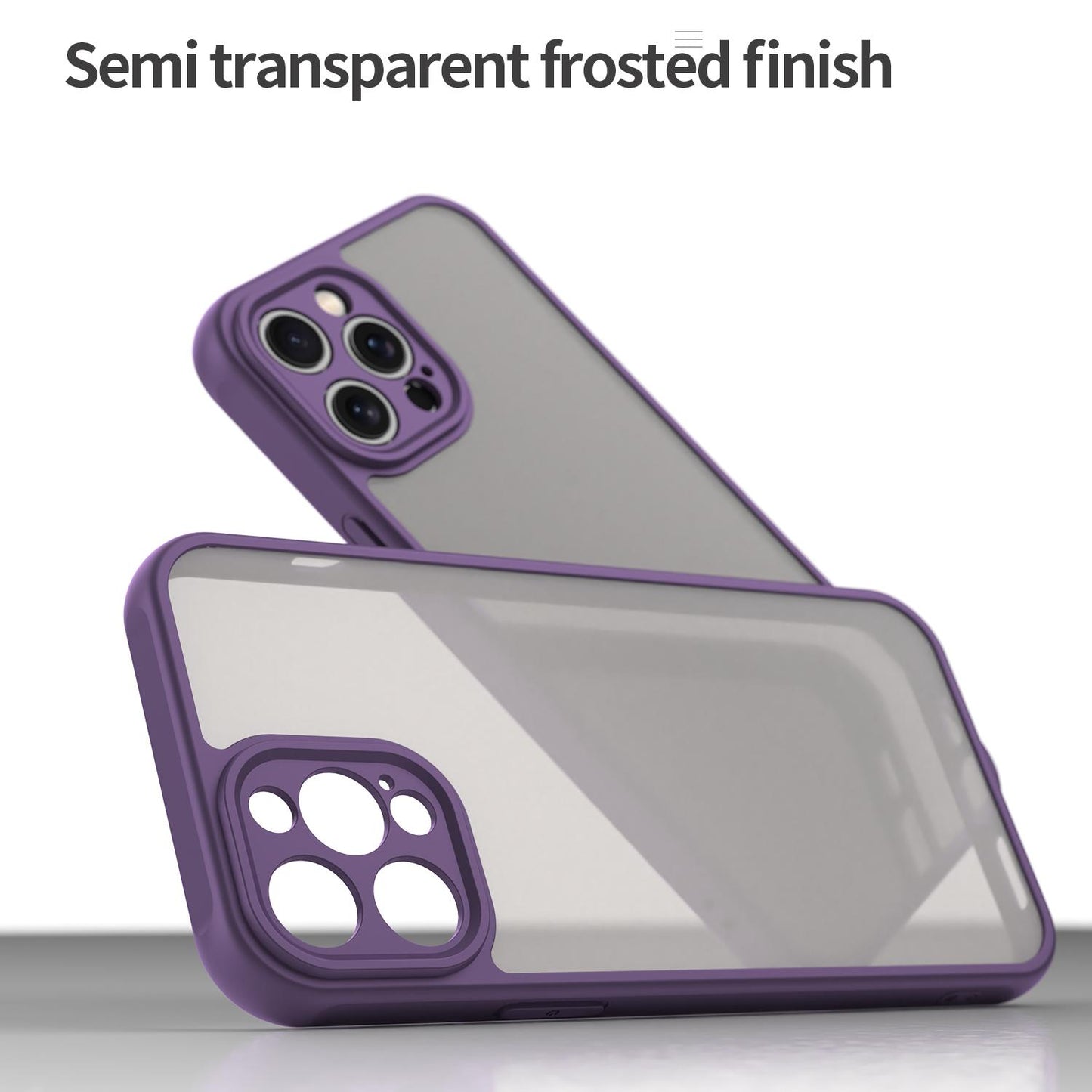 Apple iPhone 12 Pro Max TPU Hybrid PC Frosted Phone Case with Durable Scratch, Dirt & Wear Protection, Precise Cutouts, Lightweight Easy-Fit Slim Cover