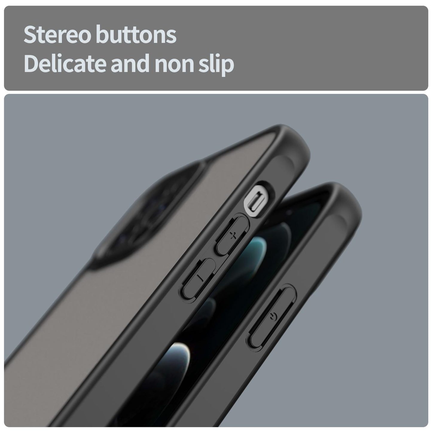 Apple iPhone 12 Pro TPU Hybrid PC Frosted Phone Case with Durable Scratch, Dirt & Wear Protection, Precise Cutouts, Lightweight Easy-Fit Slim Cover