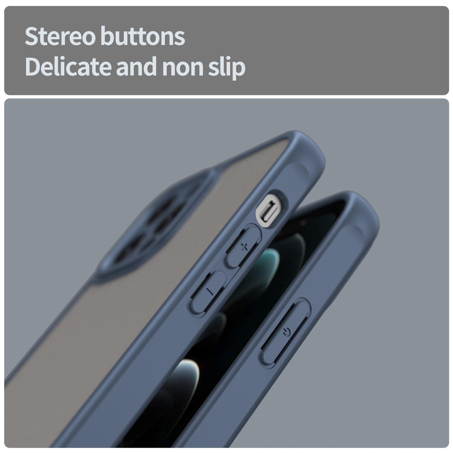 Apple iPhone 12 Pro TPU Hybrid PC Frosted Phone Case with Durable Scratch, Dirt & Wear Protection, Precise Cutouts, Lightweight Easy-Fit Slim Cover