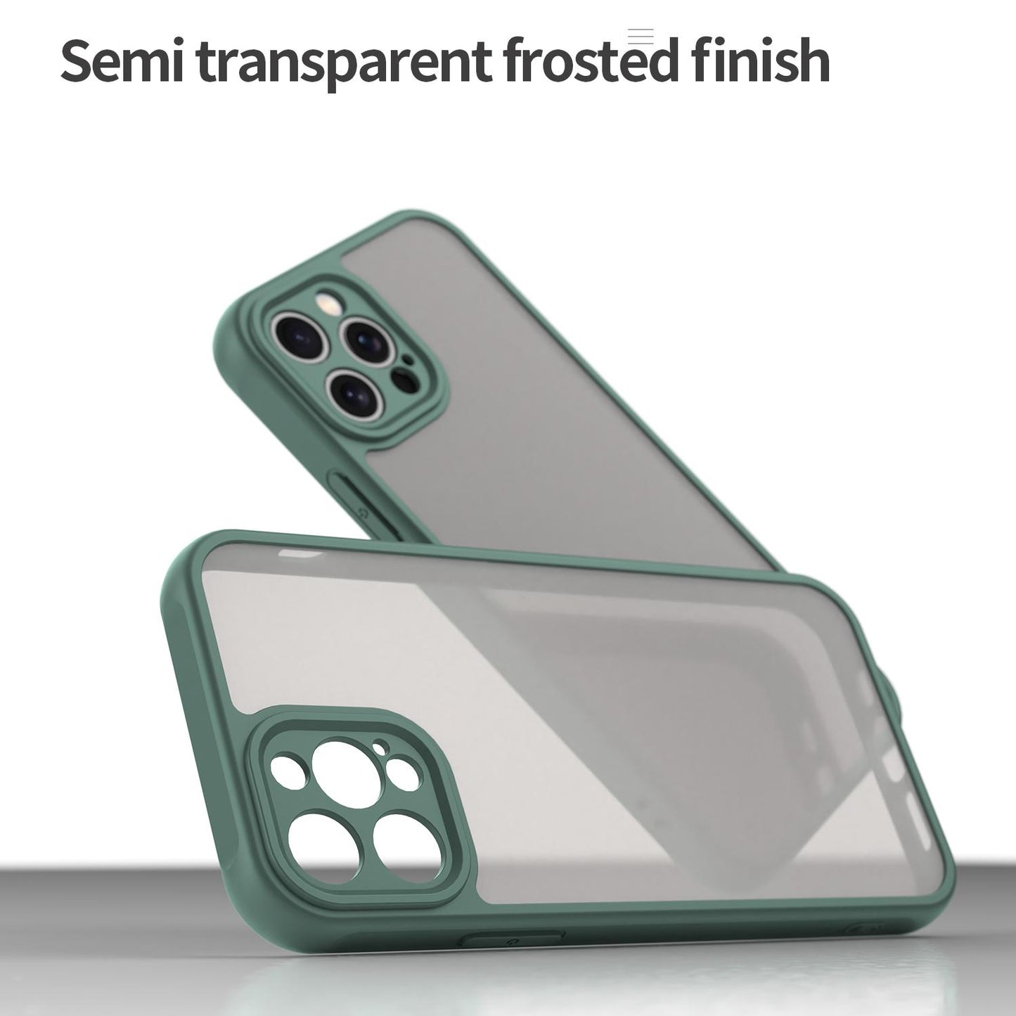 Apple iPhone 12 Pro TPU Hybrid PC Frosted Phone Case with Durable Scratch, Dirt & Wear Protection, Precise Cutouts, Lightweight Easy-Fit Slim Cover