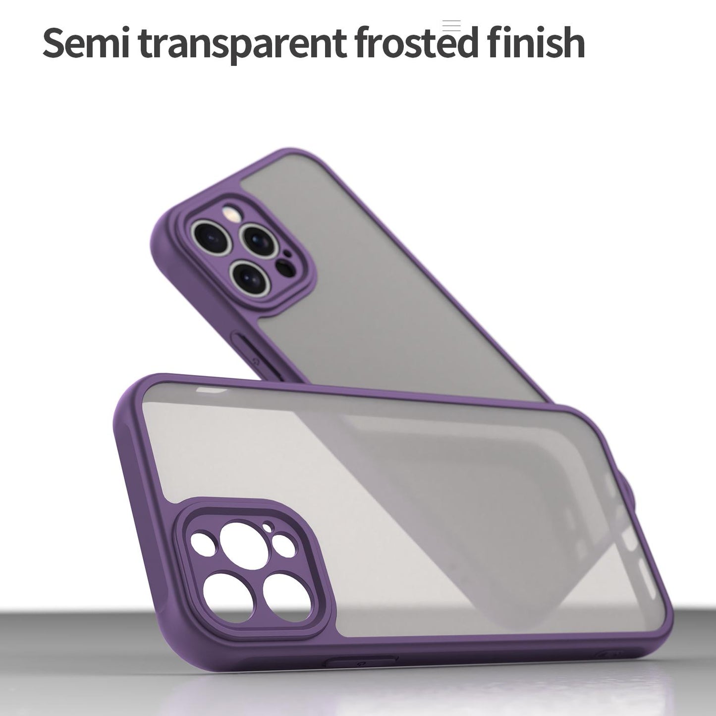 Apple iPhone 12 Pro TPU Hybrid PC Frosted Phone Case with Durable Scratch, Dirt & Wear Protection, Precise Cutouts, Lightweight Easy-Fit Slim Cover